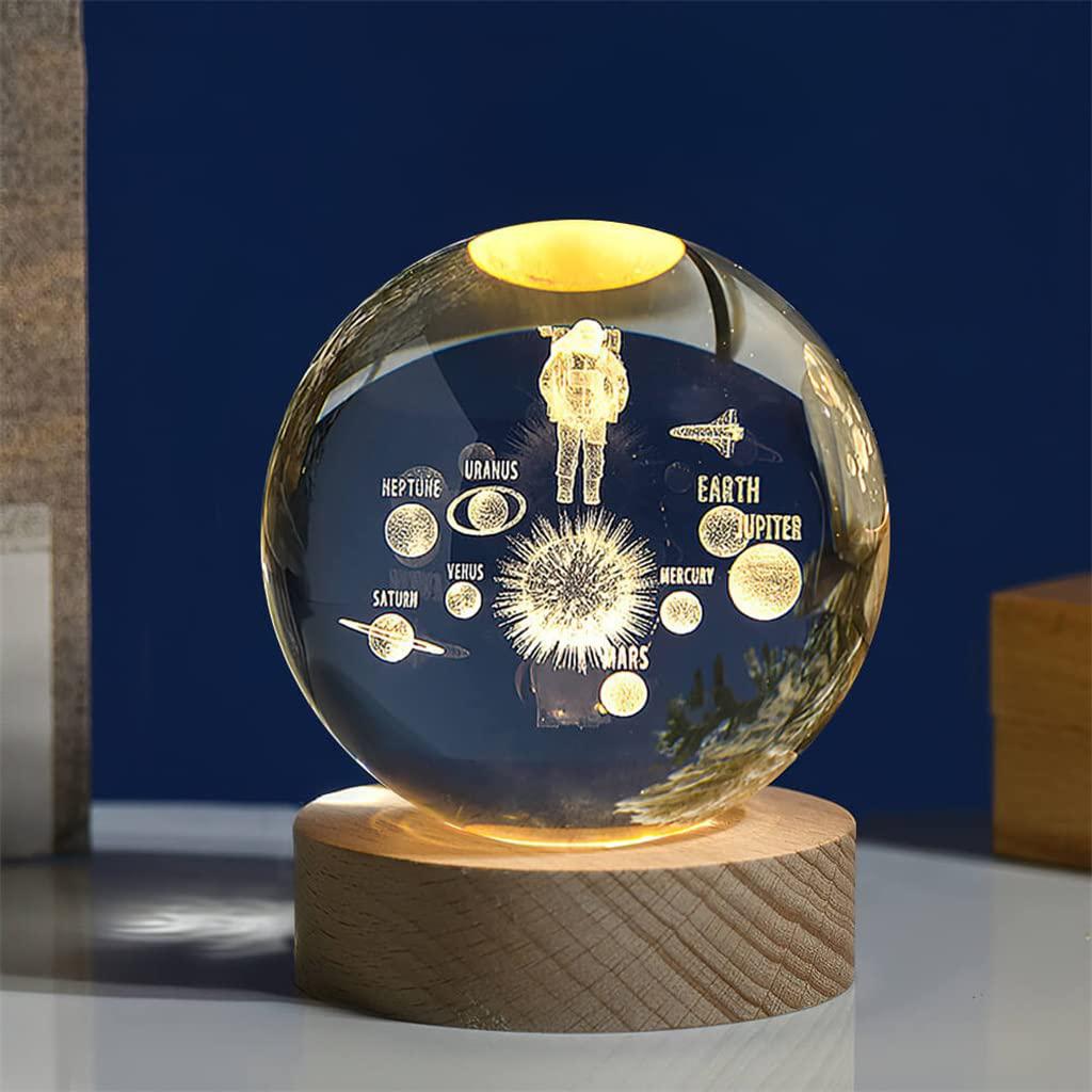 Esfera De Cristal Luz Led